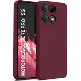 CASE SILICON MOTO EDGE 70 PRO BORDO