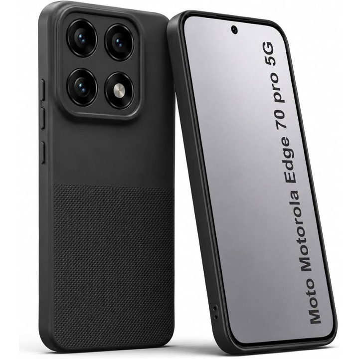 CASE SILICON MOTO EDGE 70 PRO BLACK