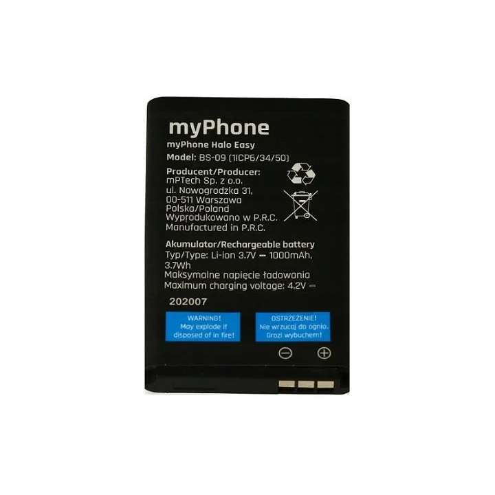 BATERIA MYPHONE BS-09 HALO EASY HALO A