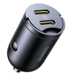 KOSTKA ŁAD SAMOCH BASEUS 2XUSB-C 30W 3.0 BLACK