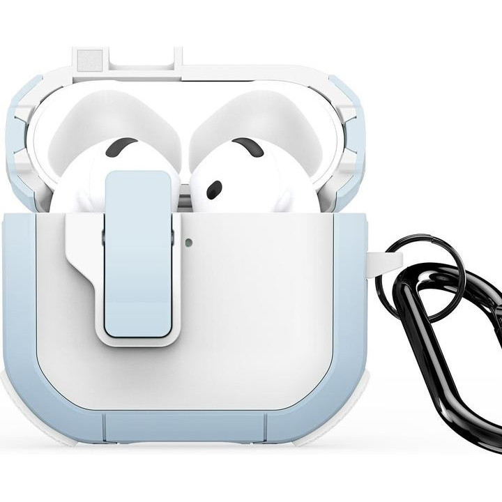 CASE DUCIS PECL APPLE AIRPODS 4 WHITE-BLUE