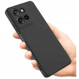 CASE SILICON MOTO G86 BLACK