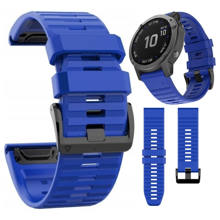 PASEK GARMIN FENIX 3 5X 6X PRO 7X PRO 8 BLUE
