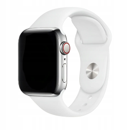 PASEK SILICON APPLE WATCH 38 40 41 42 WHITE