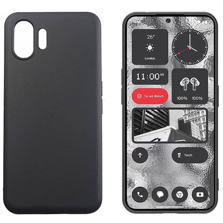CASE SILICON NOTHING PHONE 2 5G BLACK