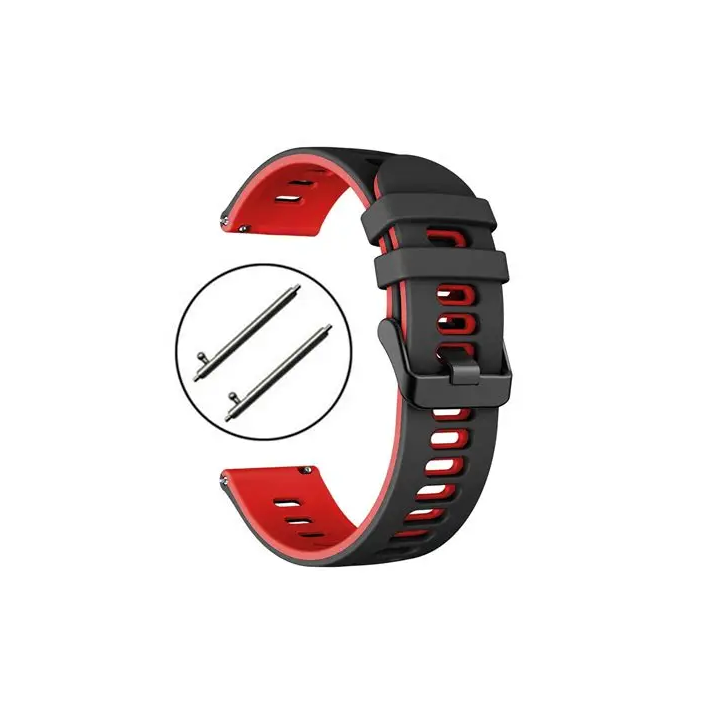 PASEK UNIV DO ZEGARKA MAGNETICK 22MM BLACK-RED