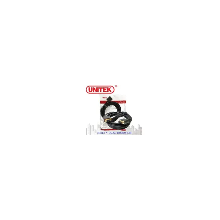 KABEL UNITEK VGA 5M M/M BLACK