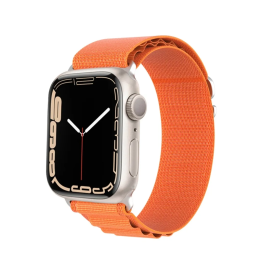 PASEK DUCIS LD APPLE WATCH 38/40/41MM GRAY ORANGE