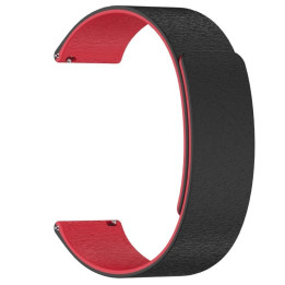 PASEK UNIV DO ZEGARKA MAGNETICK 20MM BLACK-RED