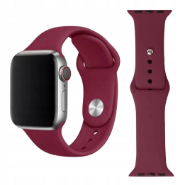 PASEK TECH SILICON APPLE WATCH 42 44 45 49 BORDO
