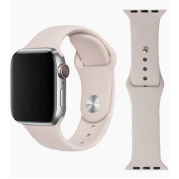 PASEK TECH SILICON APPLE WATCH 42 44 45 49 BEZOWY
