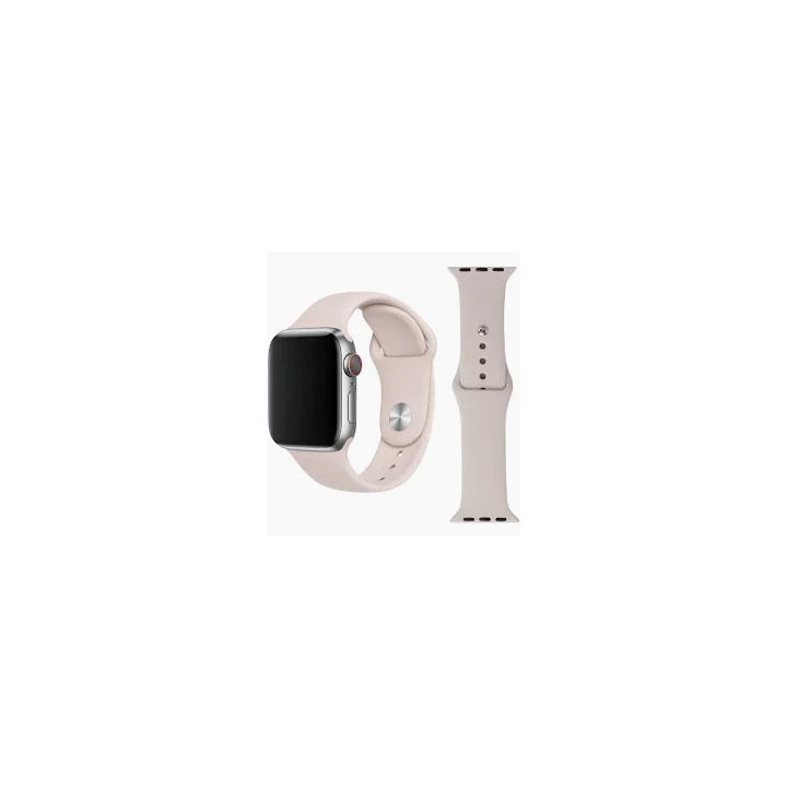 PASEK TECH SILICON APPLE WATCH 42 44 45 49 BEZOWY