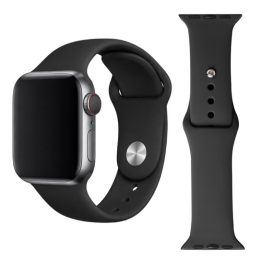 PASEK SILICON APPLE WATCH 42MM 44MM 45MM BLACK