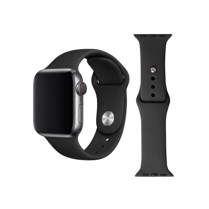 PASEK SILICON APPLE WATCH 42MM 44MM 45MM BLACK