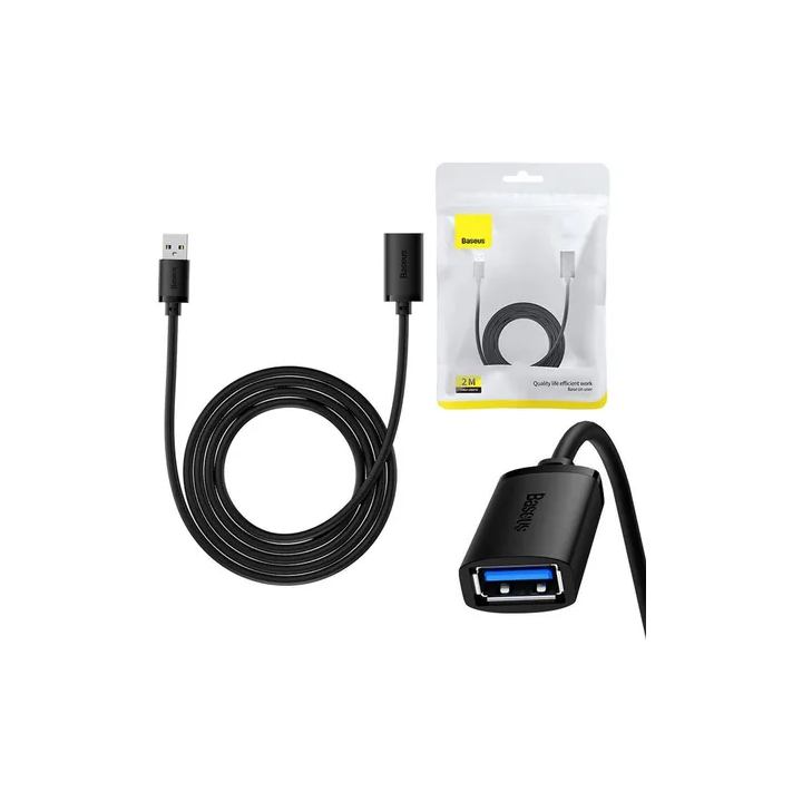 KABEL BASEUS PRZEDLUZACZ USB 3.0 3M BLACK