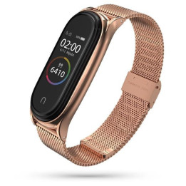 PASEK TECH MILANESE XIAOMI MI BAND 5 6 7 PINK