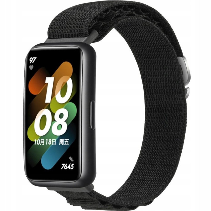 PASEK NYLONOWY HUAWEI BAND 7 BLACK