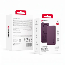 POWER BANK FORCELL 5000MAH MAGSAFE 15W BORDO