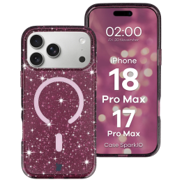 CASE BIZON SPARKLO MAG IPHONE 18 PRO MAX BORDO 
