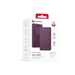 POWER BANK FORCELL 5000MAH MAGSAFE 15W BORDO