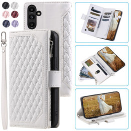 CASE RHOMBIC FULL ZIPPER SAM GALAXY Z FLIP 3 WHITE