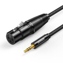 KABEL UGREEN AUDIO JACK 3,5MM NA XLR(ZENSKI) 1M