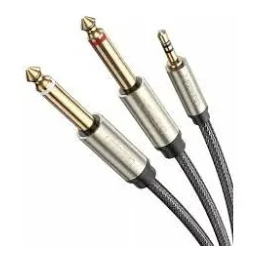 KABEL UGREEN AUDIO JACK 3,5MM NA 2XJACK 6,5MM 2M