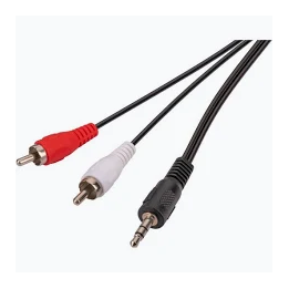 KABEL AUIDO 2W1 JACK NA 2XJACK 3,5MM