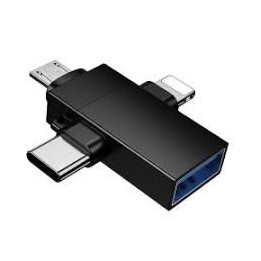 ADAPTER USB-A NA MICRO LIGHTNING I USB-C