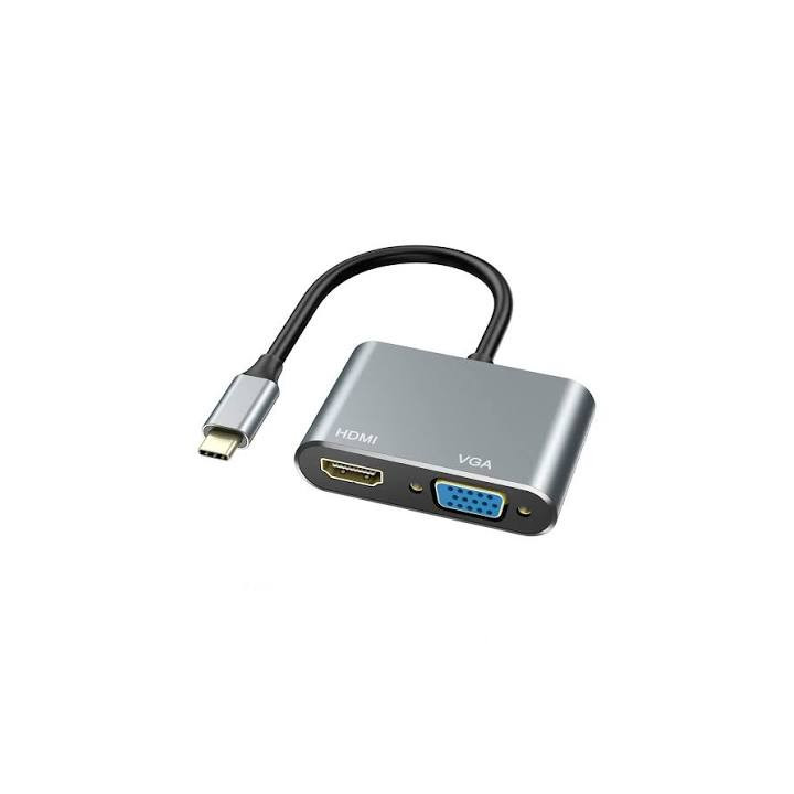 ADAPTER USB-C DO HDMI I VGA 4K