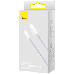 KABEL BASEUS LIGHTNING 2.4A 1M PURPLE