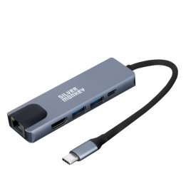 ADAPTER SILVER MONKEY USB-C DO RJ-45