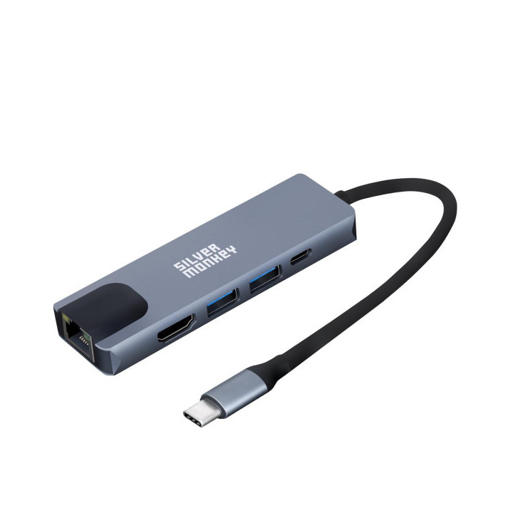 ADAPTER SILVER MONKEY USB-C DO RJ-45