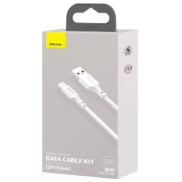 KABEL BASEUS USB TYP-C 1,5M 5A WHITE