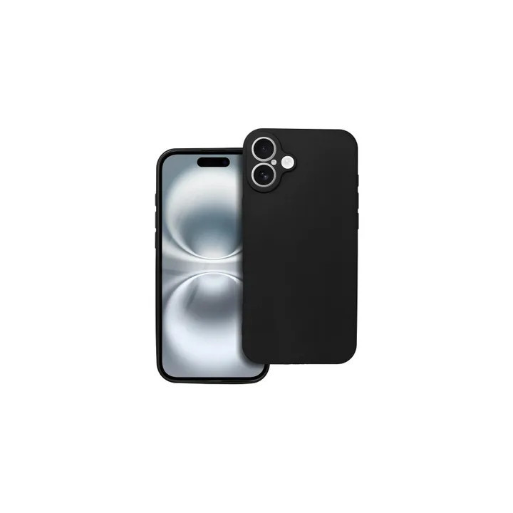 CASE SILICON IPHONE 16 PLUS BLACK