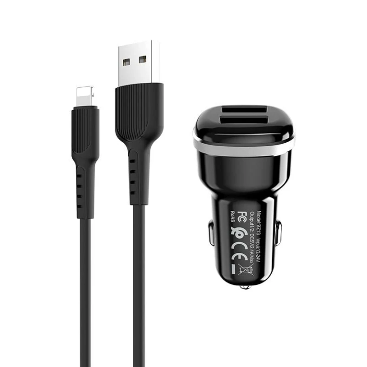 ŁAD SIEC BOROFONE 2XUSB+KABEL LIGHTNING