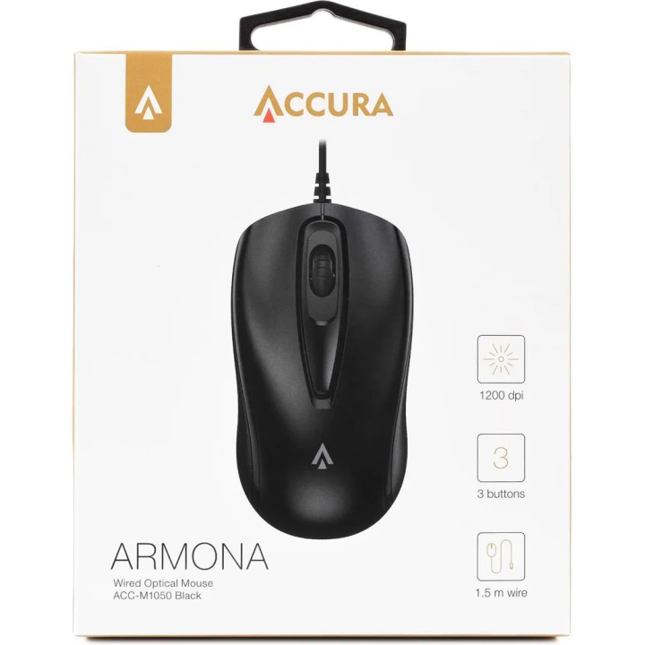 MYSZKA ACCURA PRZEWODOWA ACC-M1050 BLACK