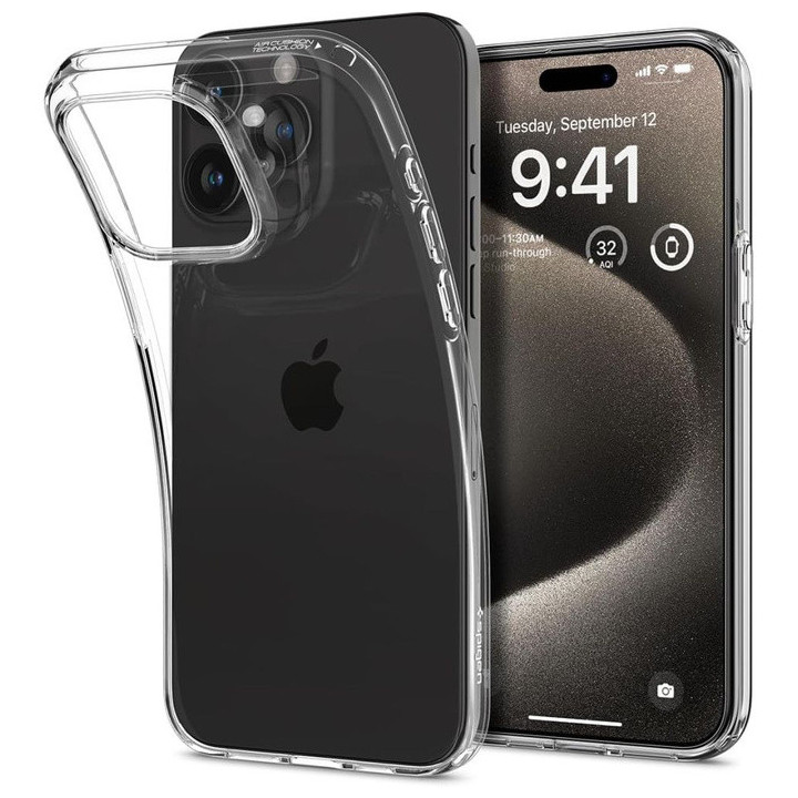 ETUI SPIGEN LIQUID IPHONE 15 PRO MAX CLEAR