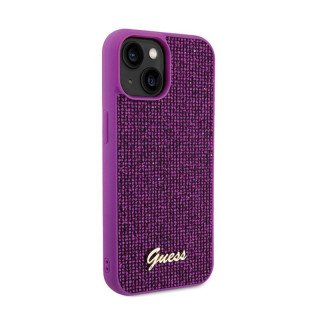 GUESS DISCO METAL SCRIPT IPHONE 15 FUSCHIA