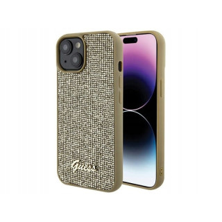 GUESS DISCO METAL SCRIPT IPHONE 15(13,14) GOLD