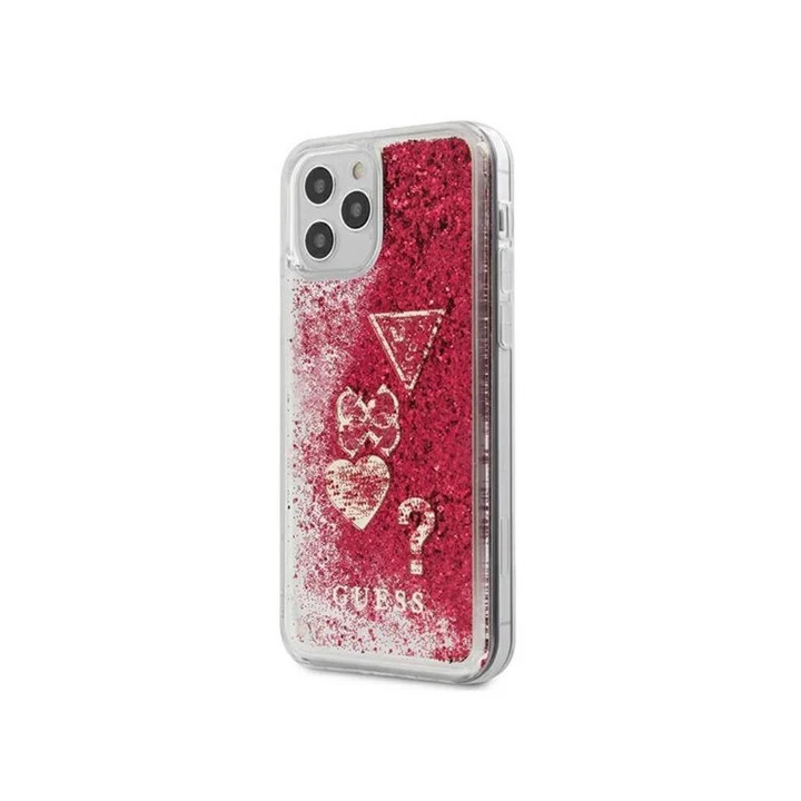 ETUI GUESS GLITTER IPHONE 12 PRO MAX MALINA
