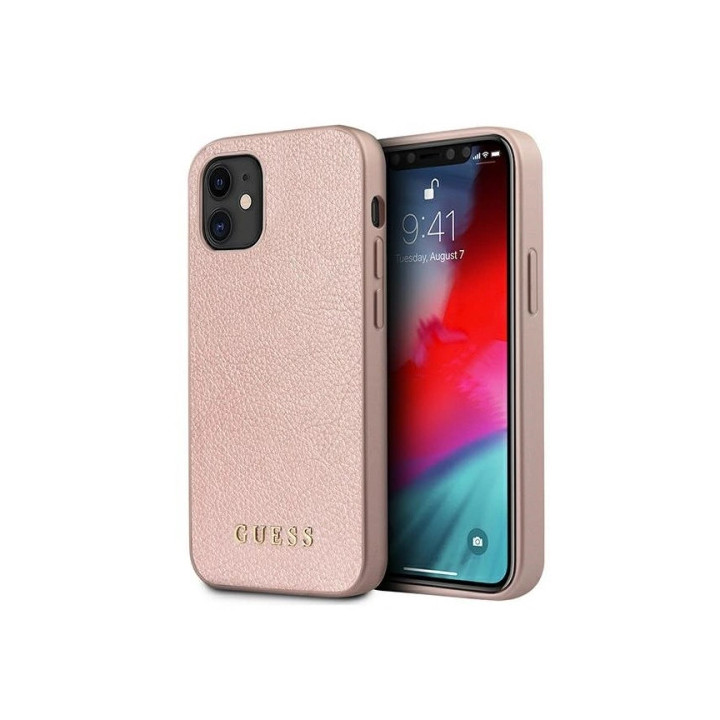 ETUI GUESS IRIDESCENT IPHONE 12 MINI ROSE GOLD