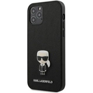 KARL SAFFIANO IKONIK IPHONE 12 PRO MAX BLACK