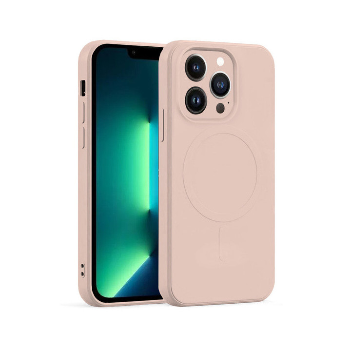 CASE SILICON MAG COVER IPHONE 12 PRO MAX PINK