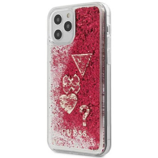 ETUI GUESS GLITTER IPHONE 12 12 PRO RASPBERRY