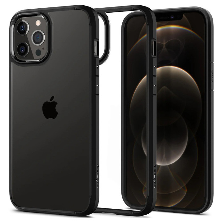 ETUI SPIGEN ULTRA HYBRID IPHONE 12 12 PRO BLACK