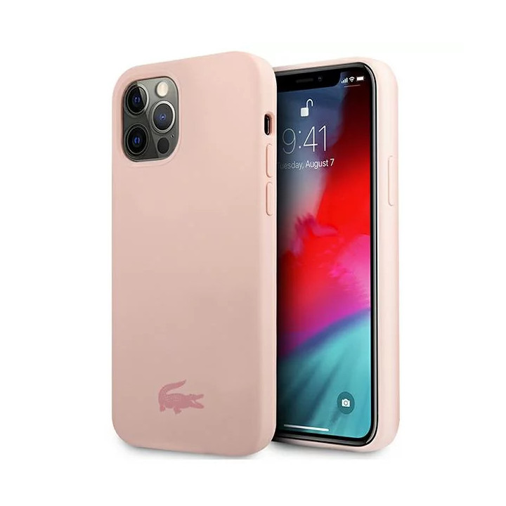 CASE LACOSTE SILICON IPHONE 12 12 PRO PINK
