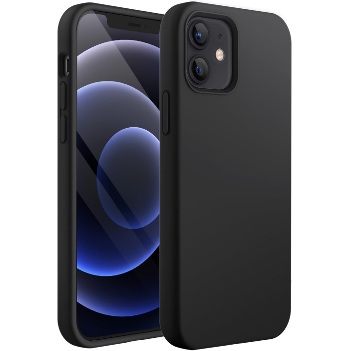 CASE SILICON IPHONE 12 12 PRO BLACK