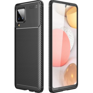 CASE CARBON PREMIUM SAM GALAXY A12 M12 BLACK