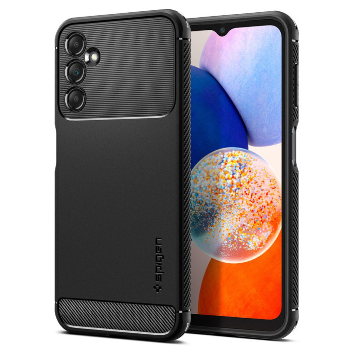 SPIGEN RUGGED ARMOR SAM GALAXY A14 BLACK